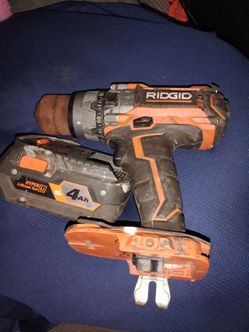 RIDGID Gen5X 18V Cordless Hammer Drill w/ 4Ah Battery - Tested & Working