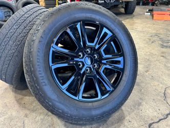 4X 20" OEM Black 2026 Ford F150 Wheels EXPEDITION Hankook 275/60/20 80% TREAD