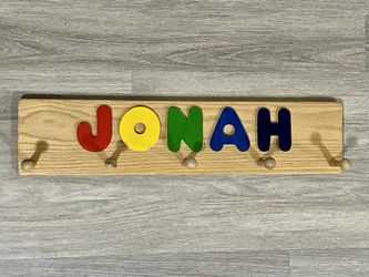 Personalized Coat/Bag/Medals Hanger - Jonah