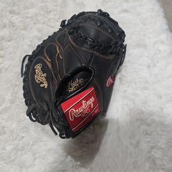Rawlings Leather GlOVE  Never Used It 150 Paid Catcher GLOVE Firm 
