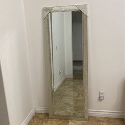 Used  Silver body Mirror 