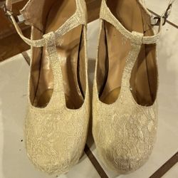 Off white marry Jane platform heels 7.5