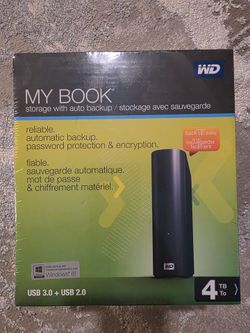 WD hard disk 4TB external