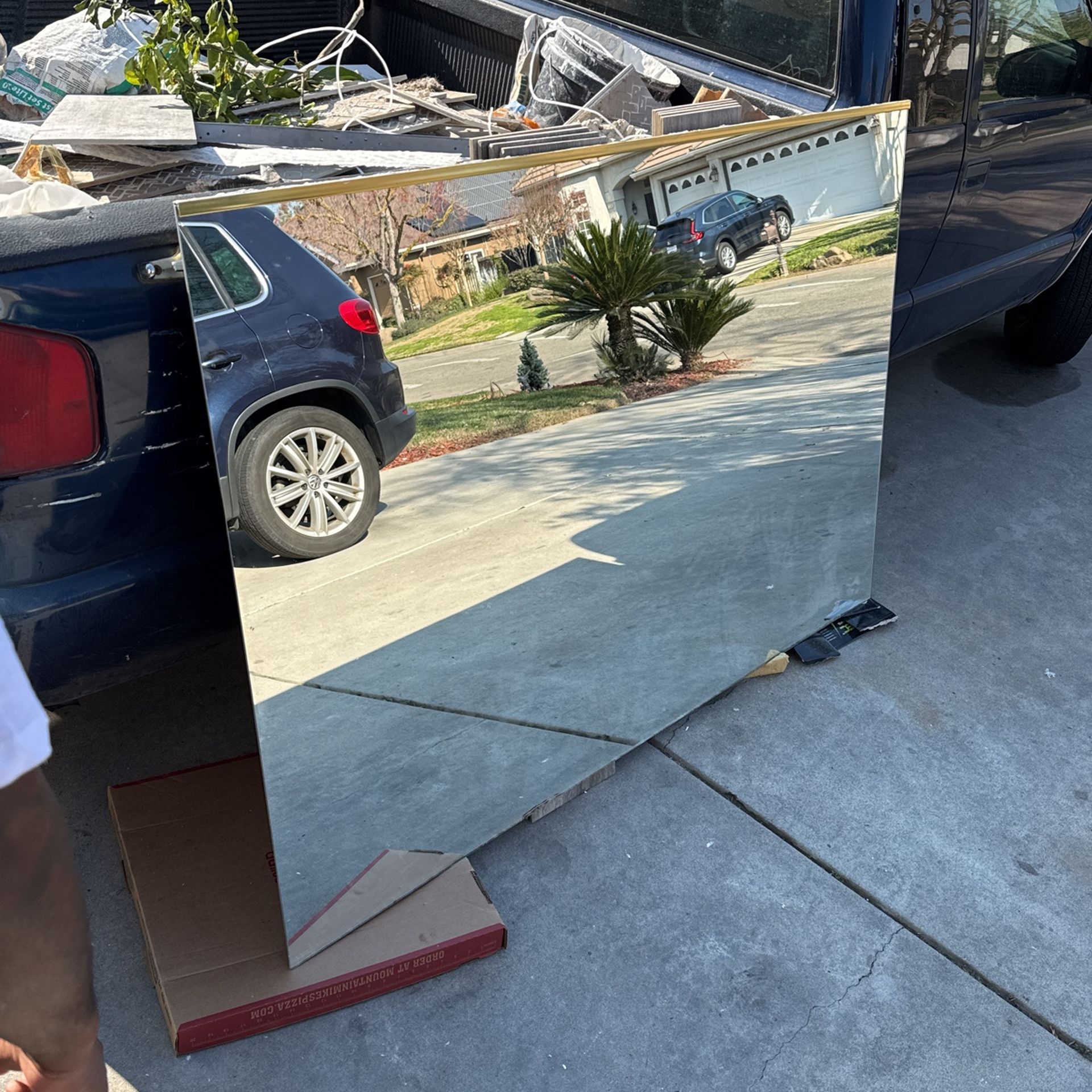 Large Mirror 5ft 8in X 3ft 9in With Bottom Mount Bracket