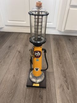 Pennzoil Oil Atlantic White Flash Gas Pump Great For Display 20 Inch Tall
