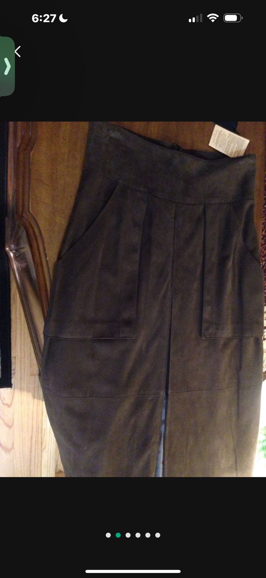 Lamb Suede Skirt Akris