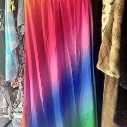 Dressed In Lala Rainbow Skirt L