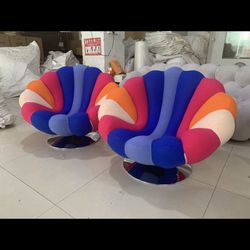 Circular Swivel Side Chair 