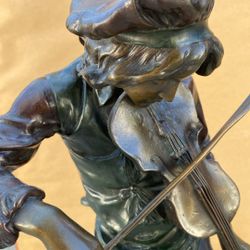 Bronze Statue On Marble Base