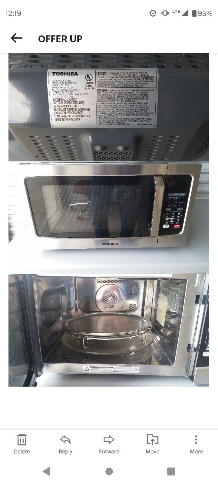 TOSHIBA Microwave / Convection Oven