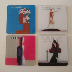 VOGUE Magazine Vintage Print Coasters Set Of 4