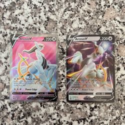Brilliant Stars Arceus V Full Art And Arceus V Ultra Rare! Pack Fresh! 