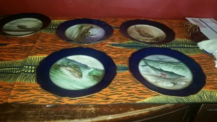 Antique china plates