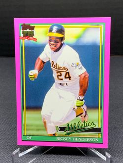 2026 Topps Series 1 Rickey Henderson Pink Border Parallel