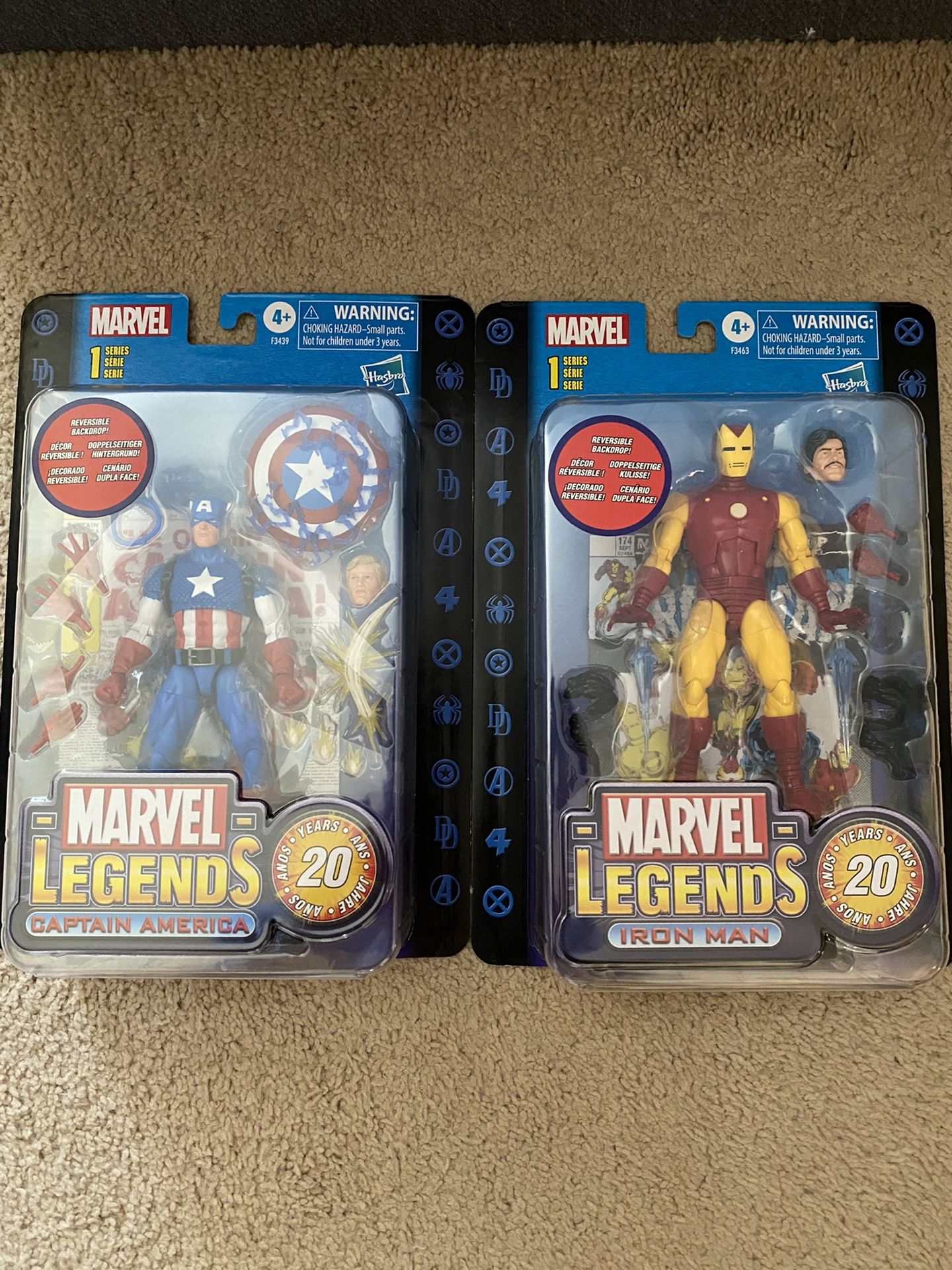 Marvel Legends 20th Captain America And Iron Man