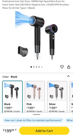 Professional Ionic Hair Dryer 1800W high speed-BRAND NEW