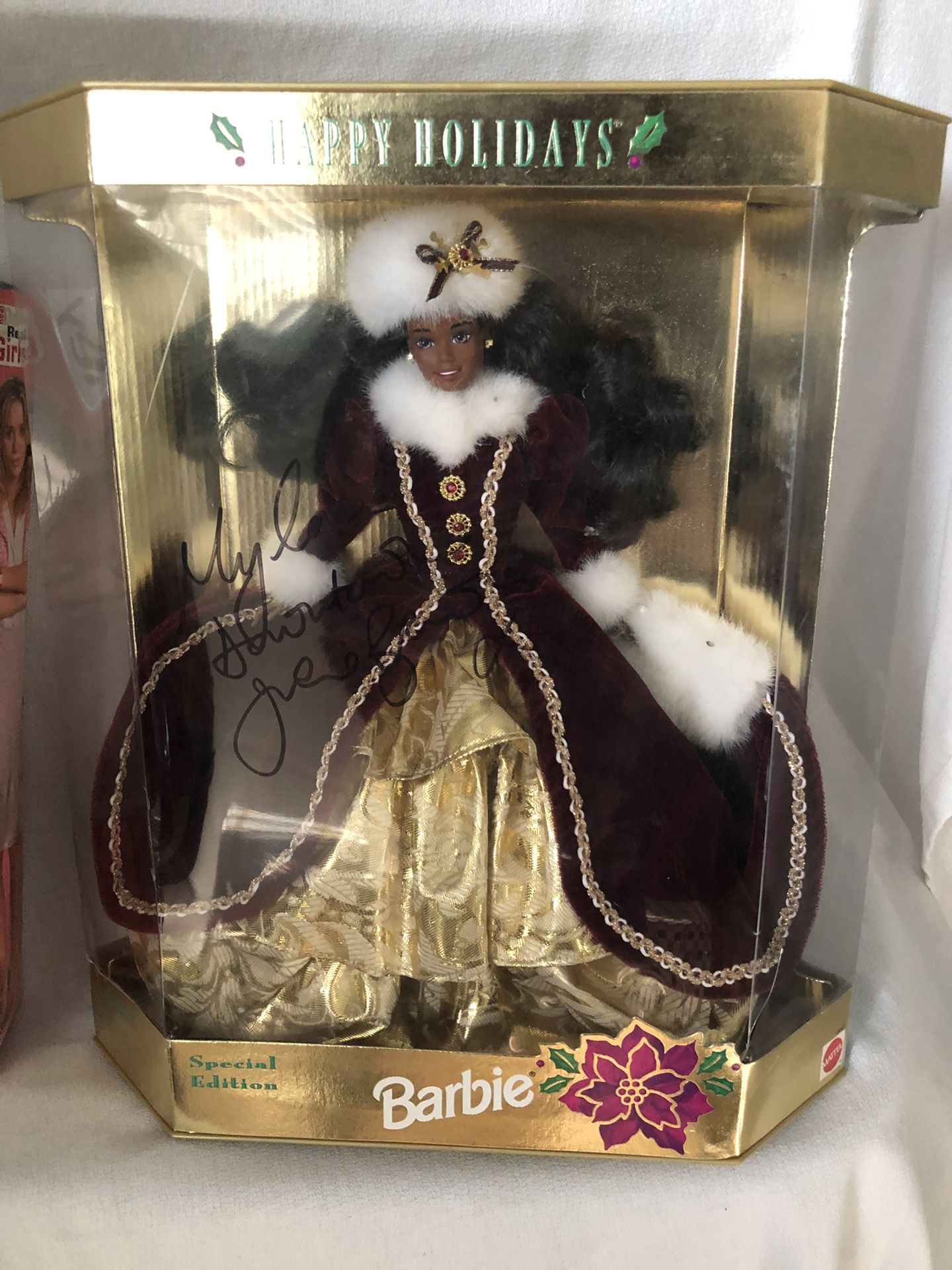 1996 Happy Holidays Special Edition African American Black Barbie Doll