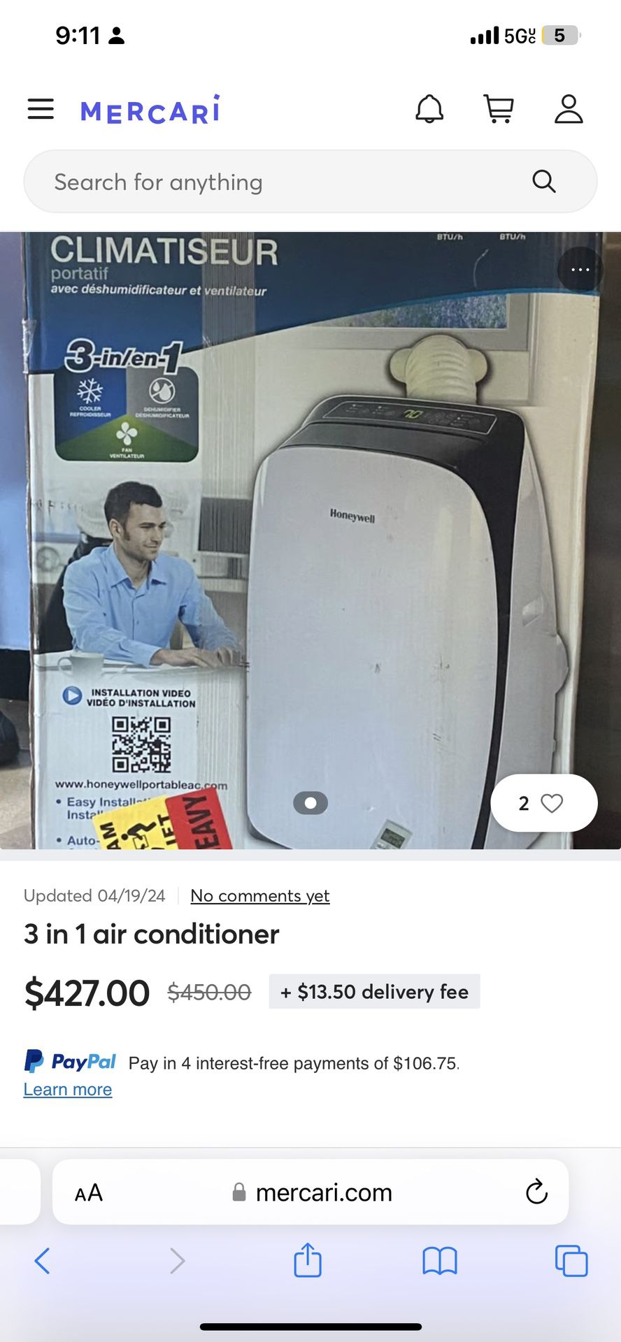 3in 1 Air Conditioner 