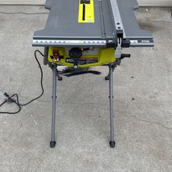Ryobi 10” Table Saw With Stand (rts12)