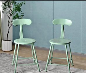 Green Metal Stools