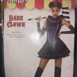 Dark Clown Costume/Size Large 12-14/Brand New