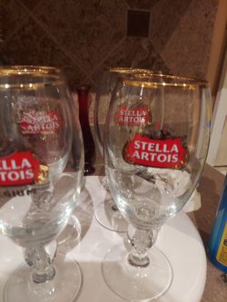 Stella Artois glasses