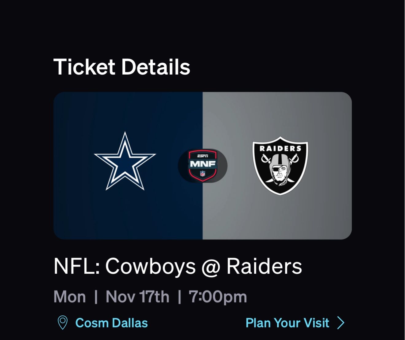 Cowboys Tickets