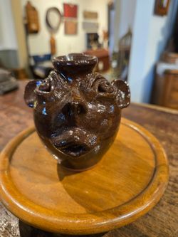 Jack Maness Miniature Pottery Face Jug