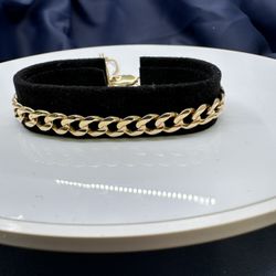 14k Gold Curb Braclet