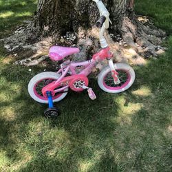 12.5” Kids Bike With Training Wheels 