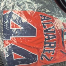 Signed Yordan Alvarez Astros Jersey 