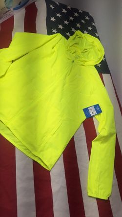Brooks Canopy Windbreaker Jacket Women's SMALL NEON YELLOW NIGHTLIFE New WITH TAGS