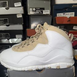 Jordan 10 Linen Size 10 Reglued And Wearable 