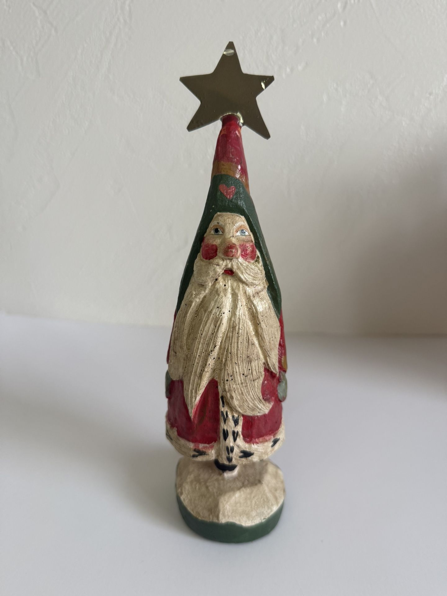 House of Hatten Santa Figurine - 1989 - Vintage Hand-Painted — 12" Tall