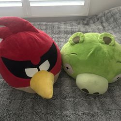 Jumbo 2012 Angry Birds 20” stuffed plushies officially licensed