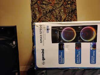 Gemini GMAX-7500 dual 15 speaker's with 2 X12 high frequency driver speaker