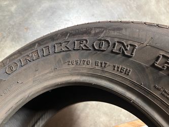 Only 1 tire left 265x70-17 $50