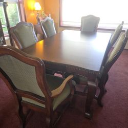 Dining table and chairs