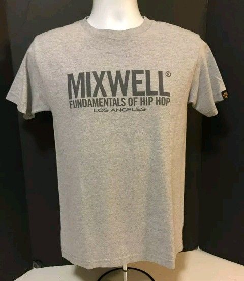 Vintage Mixwell Fundamentals Hip Hop Los Angeles Beat Junkies DJ rap T-shirt S