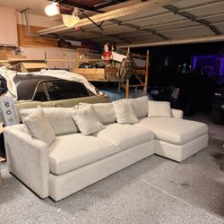 Crate & Barrel Lounge 2-Piece Sectional Sofa with Chaise Lounge