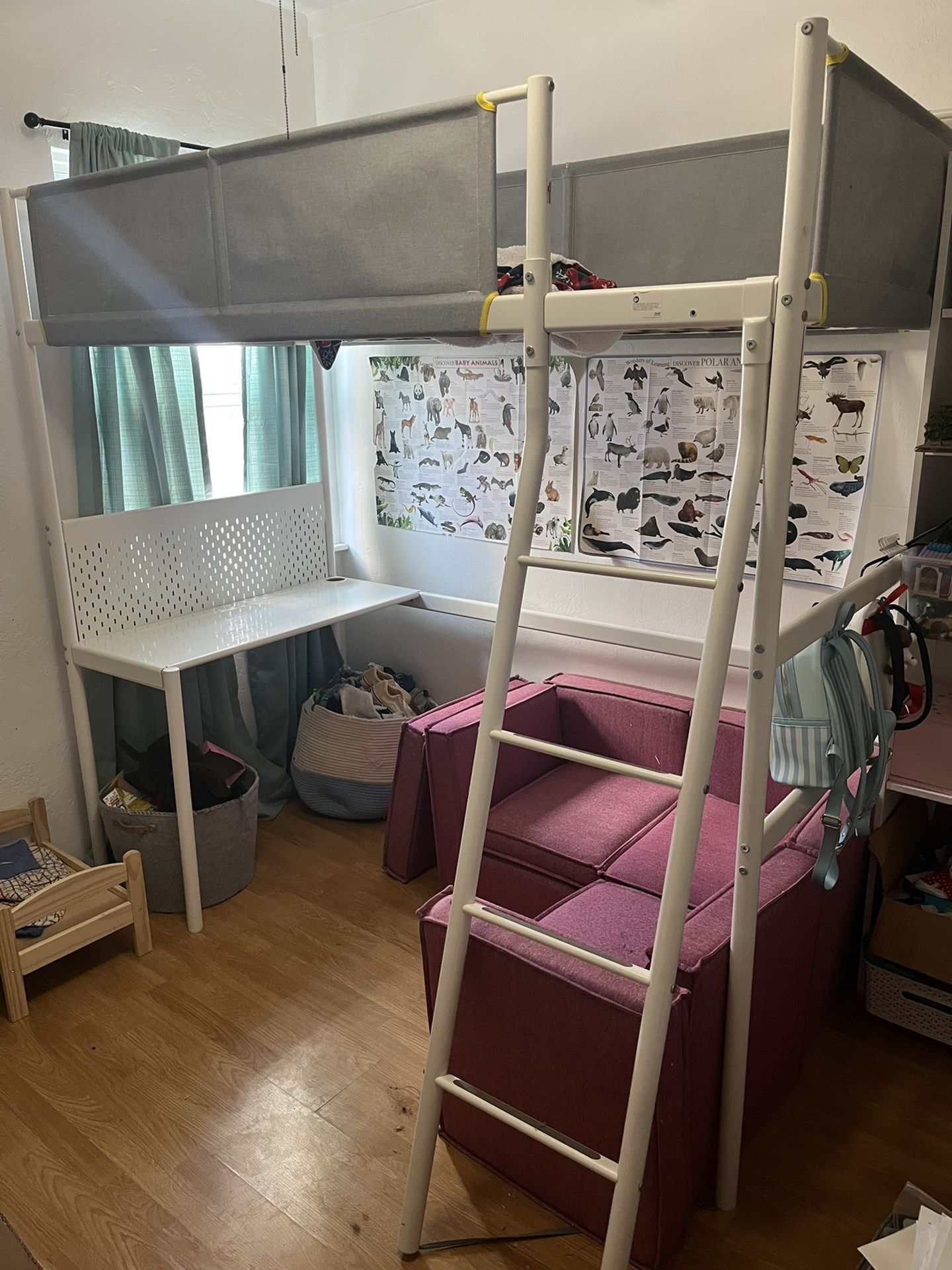 Ikea Vitval loft bed With Desk for Sale in San Diego CA OfferUp