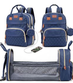 Diaper Bag Backpack with Changing Station