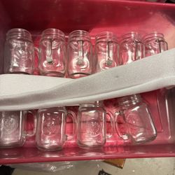 Drinking Glassware With Handles 2.00 Each I Have 10 Left Pick Up 1116 Airport Dr Or Rosedale With Advance Notice 