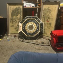 Antique photo and clock