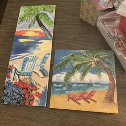 Hand painted Tiles Beach Theme 