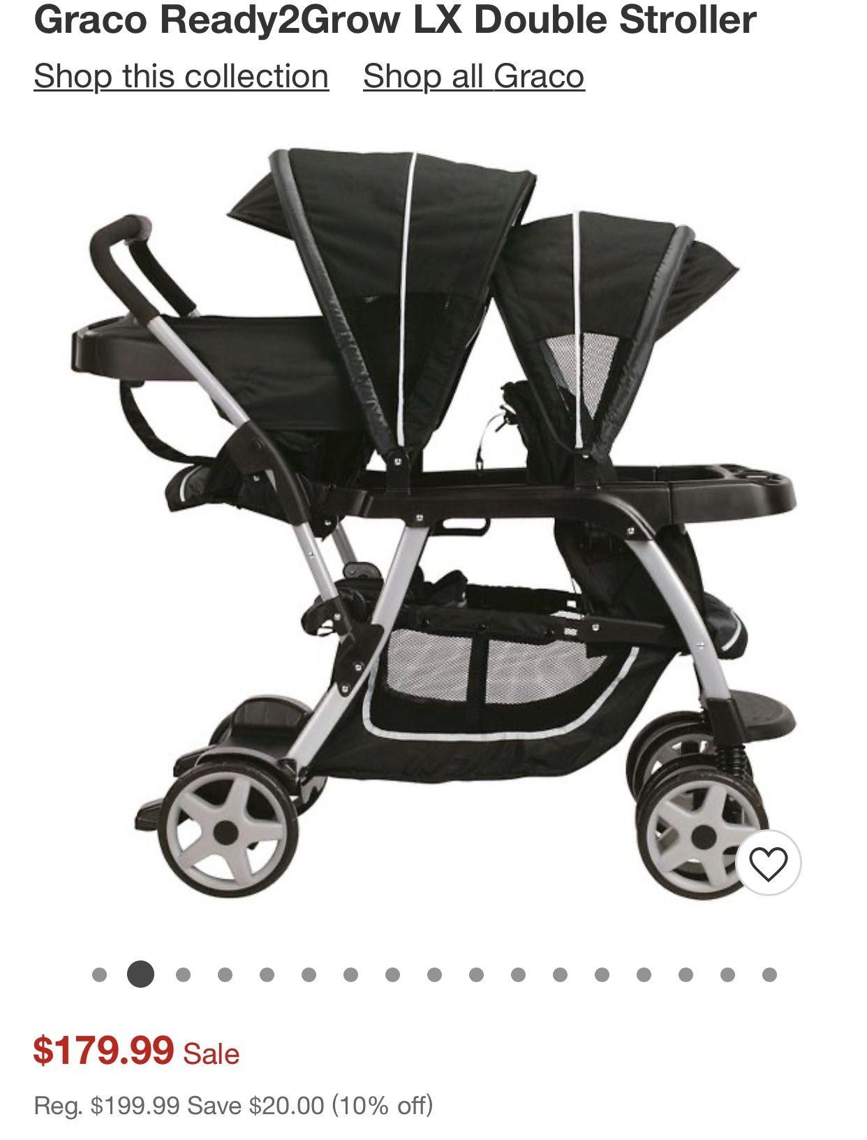 Graco Ready2Grow LX double stroller