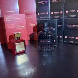 Baccarat and Valentino cologne 