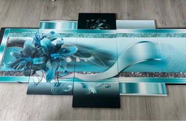 5 Panel Canvas Wall Decor