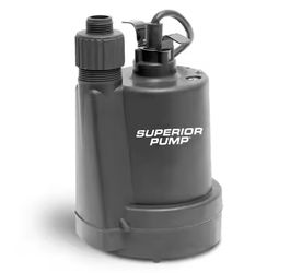 Superior Pump 1/4 HP Submersible Thermoplastic Utility Pump