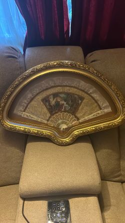 Rare Beautiful Antique French Hand Painted Fan